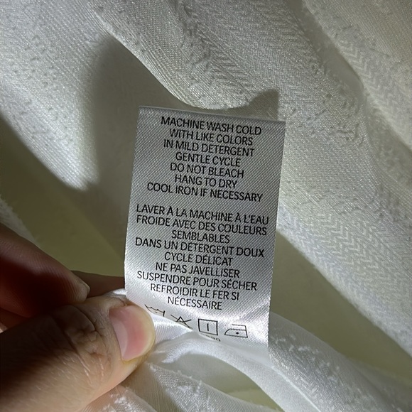 EUC Eva Longoria Off White Handkerchief Midi - Picture 16 of 16